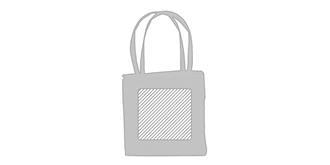 Sac 100 % coton longues anses Coinam - Marquage Verso