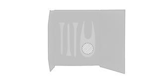 Set Golf finition blanche en métal Grenta - A l'avant