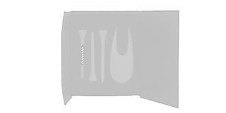 Set Golf finition blanche en métal Grenta - Marquage Recto