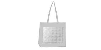 Sac original de 80g/m2 en Plastique PP Karen - Marquage Recto