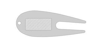 Divot indicateur en finition blanche Zebbera - Marquage Recto