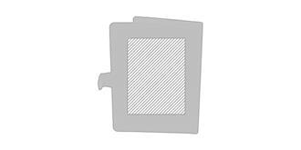 Porte-documents en similicuir/polyester Bretue - Marquage Recto