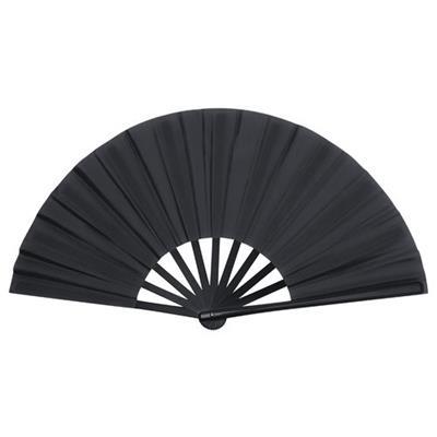 OBG.PUB - Éventail grand format en polyester Textar Noir Éventail grand format en polyester Textar Noir