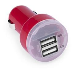 OBG PUB - Chargeur voiture USB couleurs brillantes Denoma