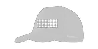 Casquette à velcro 5 panneaux en coton Payon - Marquage Recto