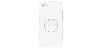 Support de téléphone rond Rondo - Marquage Recto