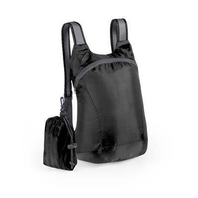 OBG.PUB - Sac à Dos Pliable en plastique doux Medor Noir Sac à Dos Pliable en plastique doux Medor Noir