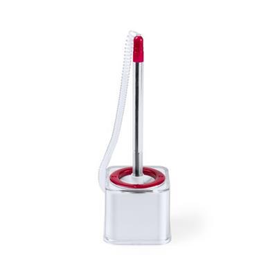 OBG.PUB - Stylo avec base transparente design bicolore Henko Rouge Stylo avec base transparente design bicolore Henko Rouge