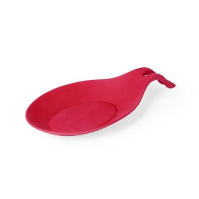 Repose-cuillère en silicone résistant Sizox Rouge