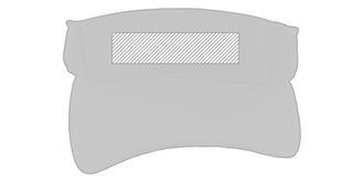 Visière en polyester de couleurs vives Gonnie - Marquage Recto