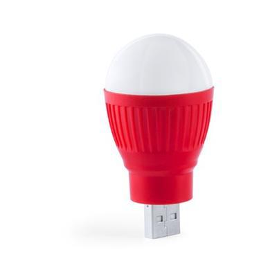 Lampe de technologie LED USB en plastique Pinser Rouge