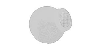 Pot à 100 Trombones multicolores en PVC Rhyno - Impression Haut