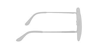 Lunettes de Soleil UV400 métallique Lindur - Marquage branche droite