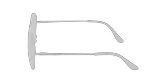 Lunettes de Soleil UV400 métallique Lindur - Marquage branche gauche