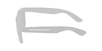 Lunettes de protection UV400 en plastique Kredet - Marquage branche droite