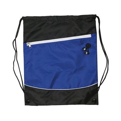 OBG.PUB - Sac à dos en polyester avec poche frontale Corba Bleu Sac à dos en polyester avec poche frontale Corba Bleu