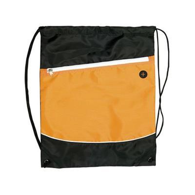 OBG.PUB - Sac à dos en polyester avec poche frontale Corba Orange Sac à dos en polyester avec poche frontale Corba Orange