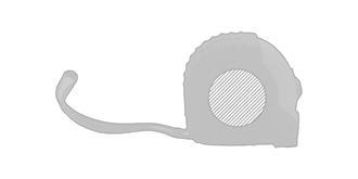 Mètre ruban pratique de 3m métallique Gradia - Marquage Recto