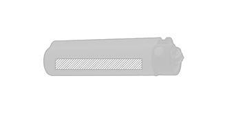 Briquet à gaz rechargeable à mollette Strombe - Marquage Recto