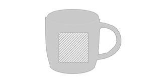 Tasse à café de 380ml en céramique Turbos - Impression Gauche