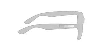 Lunettes de soleil original en bois naturel Haire - Marquage branche droite