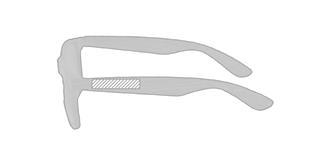 Lunettes de soleil original en bois naturel Haire - Marquage branche gauche