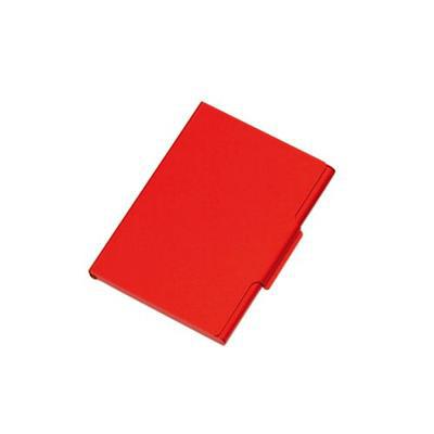 Porte-cartes numériques en aluminium Digits Rouge
