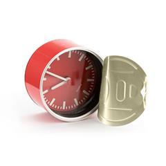 Horloge en polyester unique en aluminium Porter