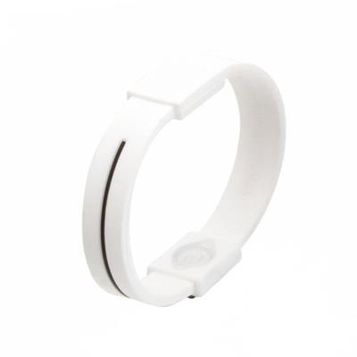 Bracelet flexible original en silicone Energy Blanc