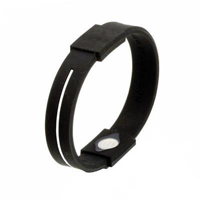 Bracelet flexible original en silicone Energy Noir