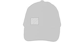 Casquette 6 panneaux en coton original Rubel - Impression sur panneau droite