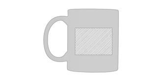 Tasse 330ml style pop marquage sublimation Pix - Marquage Recto