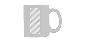 Mug en céramique 330 ml taille médium Santos - Marquage Recto