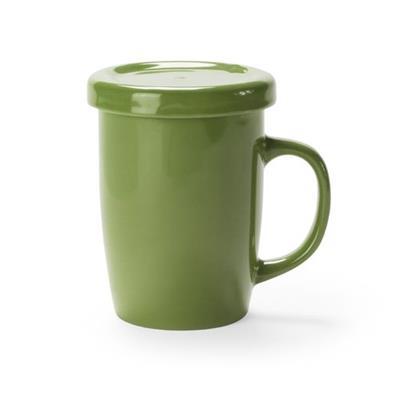 OBG.PUB - Tasse en céramique 380 ml avec couvercle Tassak Vert Tasse en céramique 380 ml avec couvercle Tassak Vert