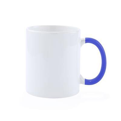 OBG.PUB - Tasse en céramique 350 ml anse coloré Plesk Bleu Tasse en céramique 350 ml anse coloré Plesk Bleu