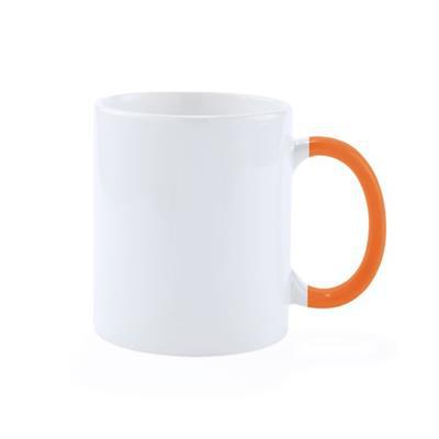 OBG.PUB - Tasse en céramique 350 ml anse coloré Plesk Orange Tasse en céramique 350 ml anse coloré Plesk Orange