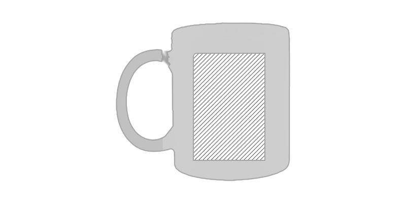 OBG.PUB - Tasse en céramique 350 ml anse coloré Plesk - Marquage Verso Tasse en céramique 350 ml anse coloré Plesk - Marquage Verso