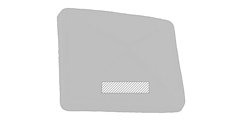 OBG.PUB - Sous-verre de forme carré en feutrine Balzak - Marquage Recto Sous-verre de forme carré en feutrine Balzak - Marquage Recto