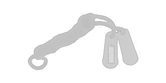 Corde à sauter extra longue en bois Oderix - Impression sur poignée