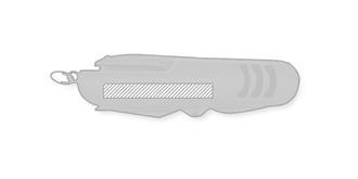 Canif multifonctions en acier inoxydable Karpun - Marquage Recto