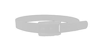 Ceinture en silicone avec boucle plastique Gyiss - Marquage Recto