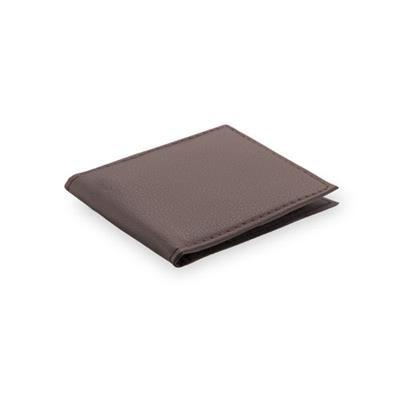 OBG.PUB - Portefeuille en simili cuir souple brillant Madson Marron Portefeuille en simili cuir souple brillant Madson Marron