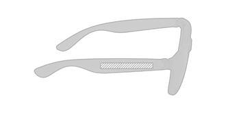 Lunettes de soleil en plastique translucide Mirage - Marquage branche gauche