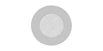 Tapis souris circulaire en matière silicone Expera - Marquage Recto