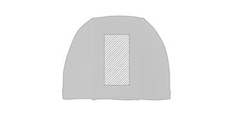 Bonnet de piscine en spandex élastique Micray - Marquage Recto