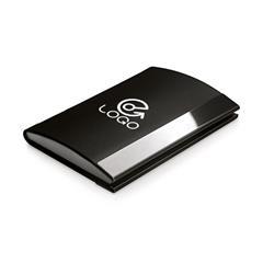 Porte cartes de visite métal effet miroir Deca