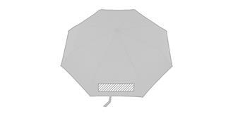 Parapluie pliable automatique robuste Elmeri - Marquage Recto