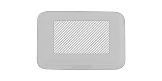 Porte cartes de visite métal cuir simili Hecto - Marquage Recto