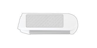 Miroir de poche avec brosse Narcisse - Marquage Recto