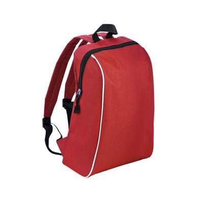 OBG.PUB - Sac à dos en polyester tenace Assenda Rouge Sac à dos en polyester tenace Assenda Rouge